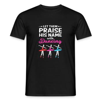 Danseuse de ballet - T-shirt homme - noir - Devant - AI Model Male 178 light (178cm)