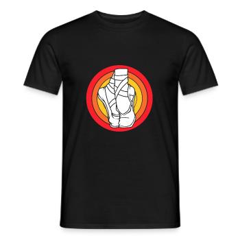 Ballet Ballet Dancer - Men's T-Shirt - black - Front - AI Model Male 178 light (178cm)
