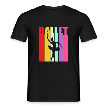 Ballett Ballett-Tänzerin - Männer T-Shirt - Schwarz - Vorne - AI Model Male 178 light (178cm)