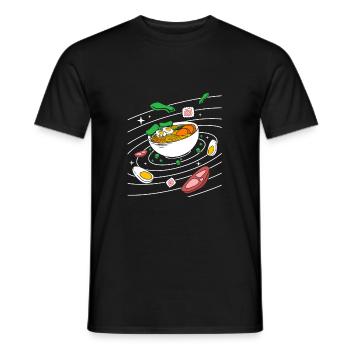 Univers Système Solaire - T-shirt homme - noir - Devant - AI Model Male 178 light (178cm)