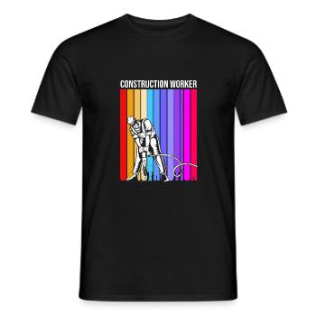 Chantier de construction - T-shirt homme - noir - Devant - AI Model Male 178 light (178cm)
