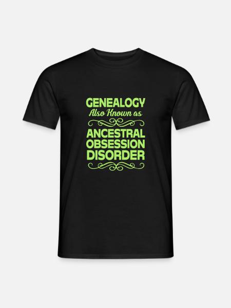 Stammbaum Genealogie - Männer T-Shirt - Schwarz