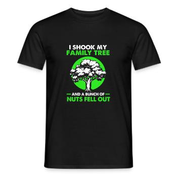 Stammbaum Genealogie - Männer T-Shirt - Schwarz - Vorne - AI Model Male 178 light (178cm)