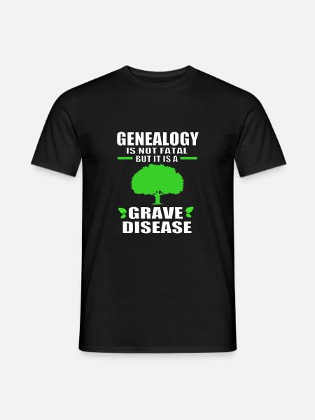 Family tree genealogy - Men's T-Shirt - black