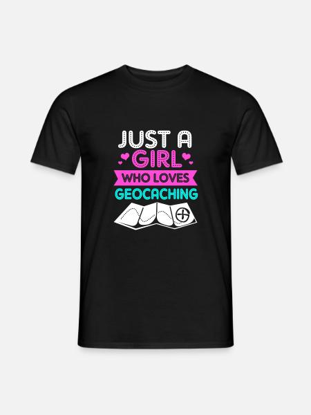Geocaching Geocache Geocacher - Men's T-Shirt - black