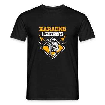 Légende du karaoké - T-shirt homme - noir - Devant - AI Model Male 178 light (178cm)