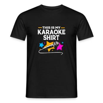 Karaoké - T-shirt homme - noir - Devant - AI Model Male 178 light (178cm)