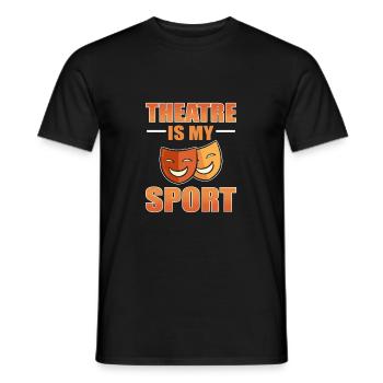 Theater - Männer T-Shirt - Schwarz - Vorne - AI Model Male 178 light (178cm)