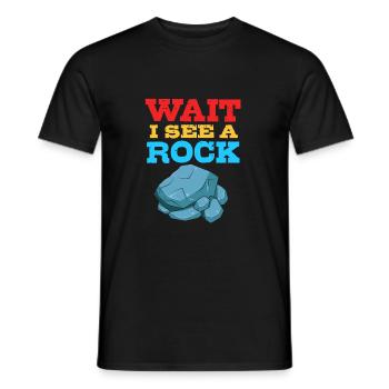 Geologist - Men's T-Shirt - black - Front - AI Model Male 178 light (178cm)