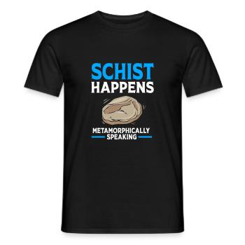 Geologist Geology - Men's T-Shirt - black - Front - AI Model Male 178 light (178cm)
