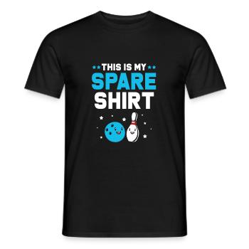 Bowling Bowler Bowling Skittles Bowling Ball - Men's T-Shirt - black - Front - AI Model Male 178 light (178cm)