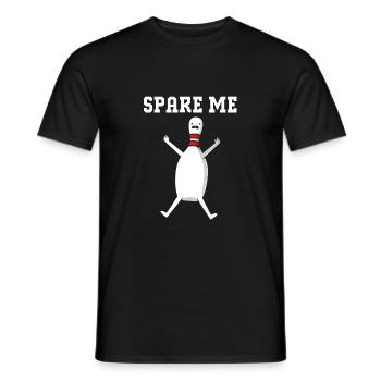 Bowling Bowler Bowling Skittles Bowling Ball - Men's T-Shirt - black - Front - AI Model Male 178 light (178cm)