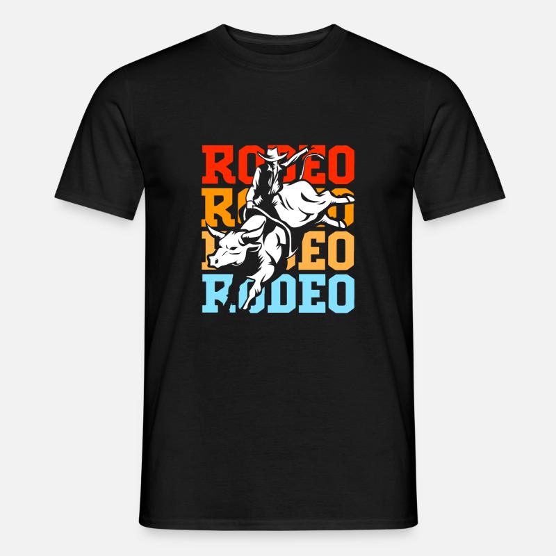 Rodeo - Männer T-Shirt - Schwarz