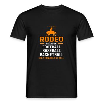 Rodeo - Men's T-Shirt - black - Front - AI Model Male 178 light (178cm)