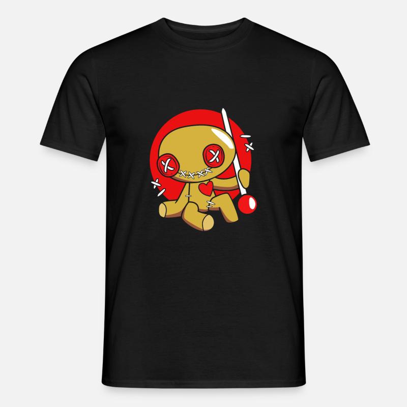 Voodoo Puppe - Männer T-Shirt - Schwarz