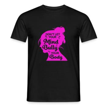 Positivité corporelle - T-shirt homme - noir - Devant - AI Model Male 178 light (178cm)