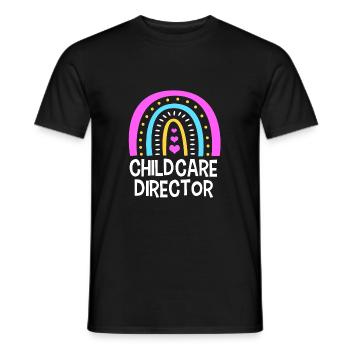Garderie Éducateur Éducateur - T-shirt homme - noir - Devant - AI Model Male 178 light (178cm)