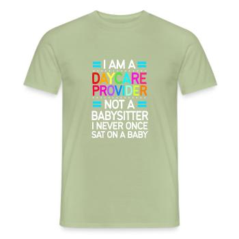 Daycare Center Education Educator Educator - Men's T-Shirt - sage - Front - AI Model Male 178 light (178cm)