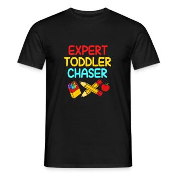 Kindergarten Education Educator Educator - Men's T-Shirt - black - Front - AI Model Male 178 light (178cm)