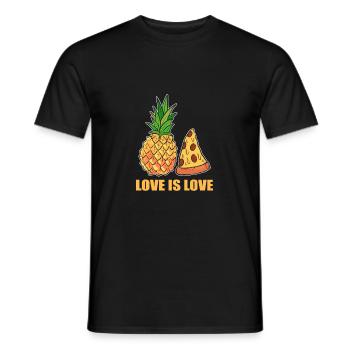 Pineapple - Men's T-Shirt - black - Front - AI Model Male 178 light (178cm)