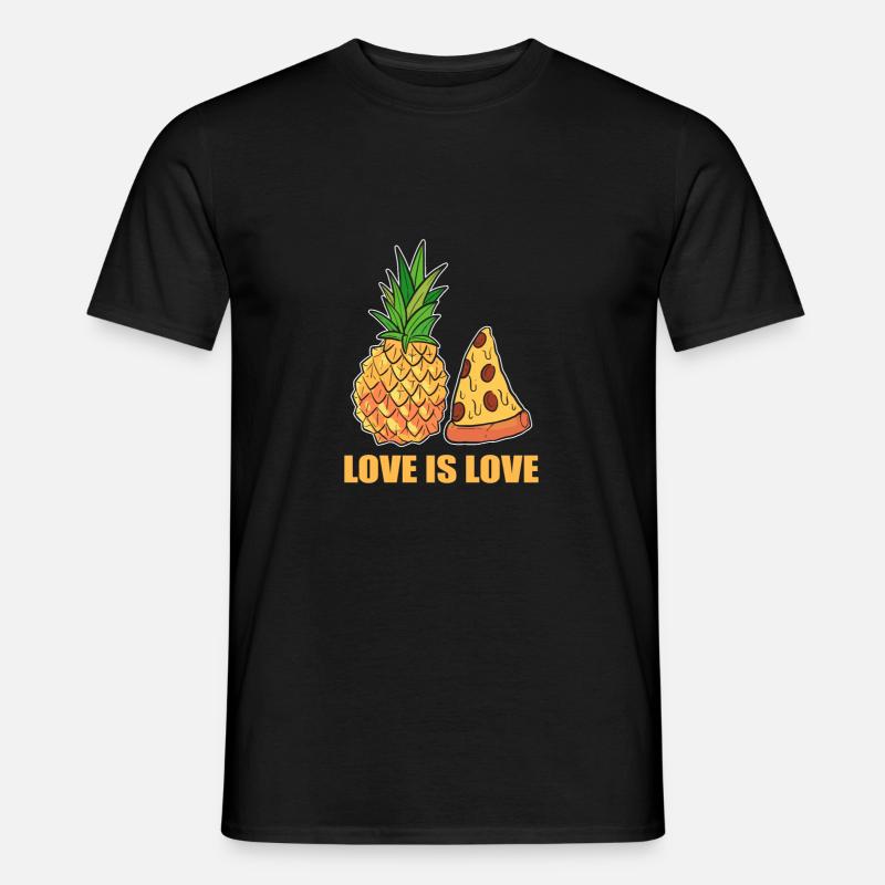 Ananas - Männer T-Shirt - Schwarz