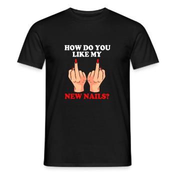 Nageldesignerin Nagel Kosmetik Kosmetikerin - Männer T-Shirt - Schwarz - Vorne - AI Model Male 178 light (178cm)