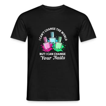Beautician - Men's T-Shirt - black - Front - AI Model Male 178 light (178cm)