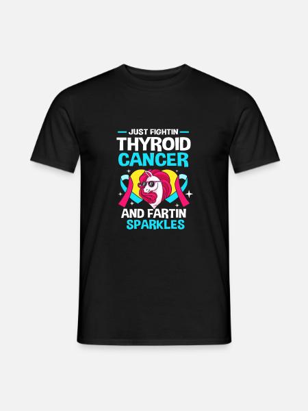 Thyroid cancer - Men's T-Shirt - black