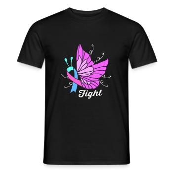 Schilddrüsenkrebs - Männer T-Shirt - Schwarz - Vorne - AI Model Male 178 light (178cm)
