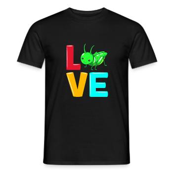 Sauterelle - T-shirt homme - noir - Devant - AI Model Male 178 light (178cm)