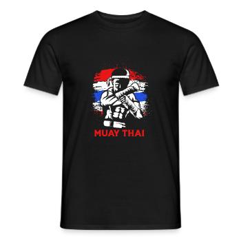 Muay Thai boxen - Männer T-Shirt - Schwarz - Vorne - AI Model Male 178 light (178cm)