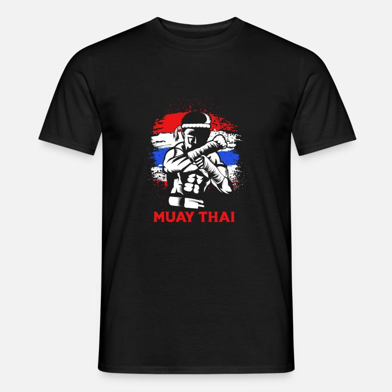 Muay Thai boxen - Männer T-Shirt - Schwarz