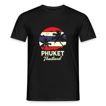 Thailand Thai Sprache - Männer T-Shirt - Schwarz - Vorne - AI Model Male 178 light (178cm)