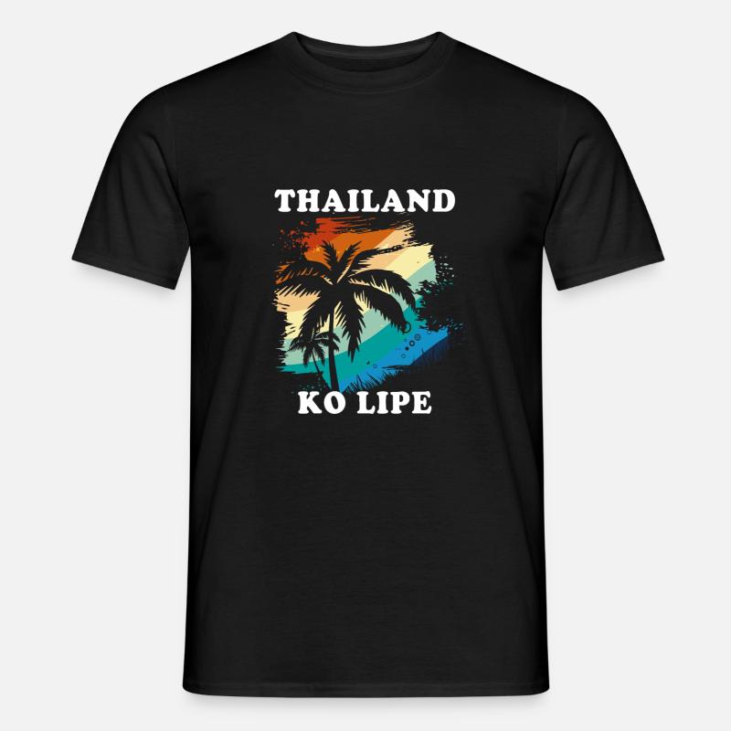 Thailand - Männer T-Shirt - Schwarz