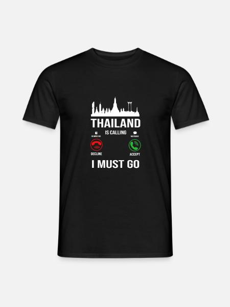 Thailand Thai Language - Men's T-Shirt - black