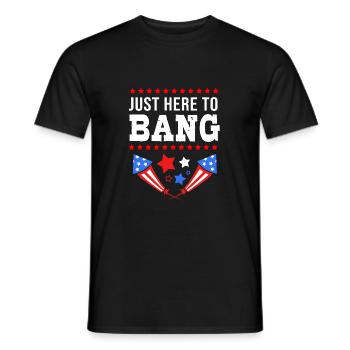 Vierter Juli Nationalfarben Nationalfeiertag USA - Männer T-Shirt - Schwarz - Vorne - AI Model Male 178 light (178cm)