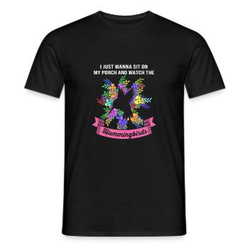 Colibri - T-shirt homme - noir - Devant - AI Model Male 178 light (178cm)