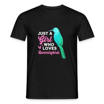 Hummingbird - Men's T-Shirt - black - Front - AI Model Male 178 light (178cm)
