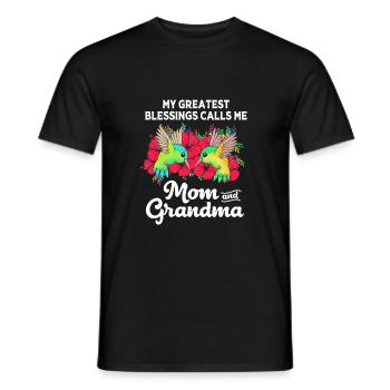 Hummingbird - Men's T-Shirt - black - Front - AI Model Male 178 light (178cm)