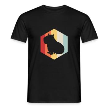 Capybara - Männer T-Shirt - Schwarz - Vorne - AI Model Male 178 light (178cm)
