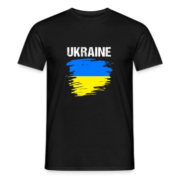 Ukraine - Männer T-Shirt - Schwarz - Vorne - AI Model Male 178 light (178cm)