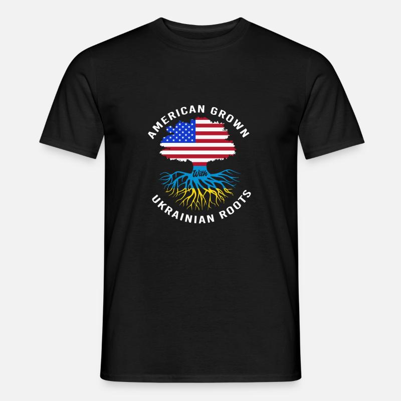 Ukraine - Männer T-Shirt - Schwarz