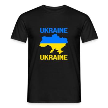 Ukraine - Männer T-Shirt - Schwarz - Vorne - AI Model Male 178 light (178cm)
