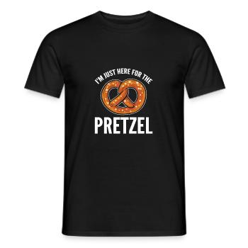 Brezel - Männer T-Shirt - Schwarz - Vorne - AI Model Male 178 light (178cm)