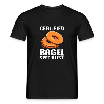 Bagel - Men's T-Shirt - black - Front - AI Model Male 178 light (178cm)