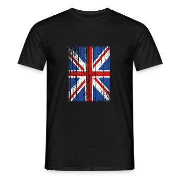 Angleterre Anglais - T-shirt homme - noir - Devant - AI Model Male 178 light (178cm)