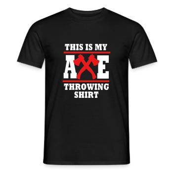 Axt - Männer T-Shirt - Schwarz - Vorne - AI Model Male 178 light (178cm)