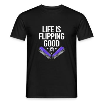 Flipper Pinball - Men's T-Shirt - black - Front - AI Model Male 178 light (178cm)