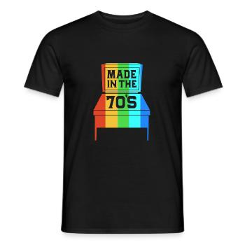 Flipper Pinball - Men's T-Shirt - black - Front - AI Model Male 178 light (178cm)