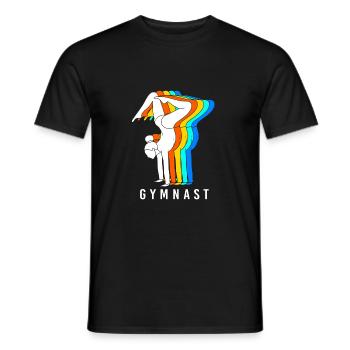 Athletics - Men's T-Shirt - black - Front - AI Model Male 178 light (178cm)